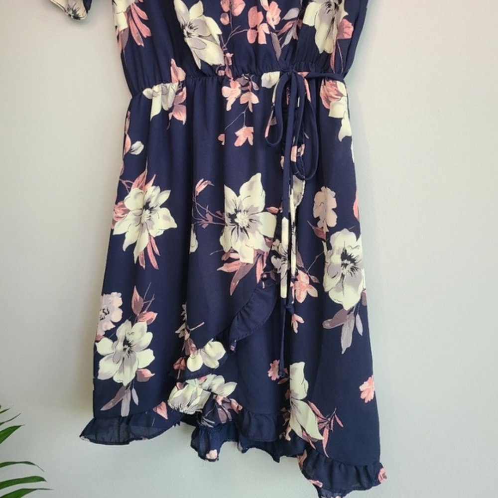 Sienna Sky Floral Wrap Dress - Picture 2 of 4